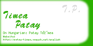 timea patay business card